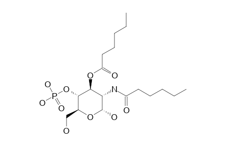 2-DEOXY-3-O-HEXANOYL-2-(HEXANOYLAMINO)-2-ALPHA-D-GLUCOPYRANOSYL-4-PHOSPHATE