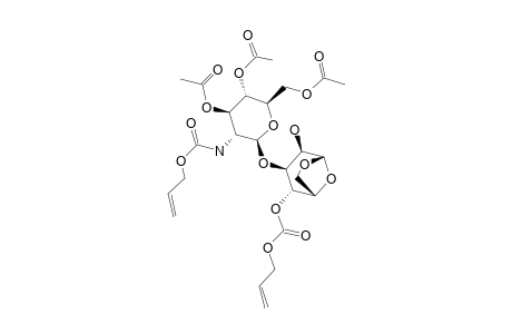 3-O-(3,4,6-TRI-O-ACETYL-2-ALLYLOXYCARBONYLAMINO-2-DESOXY-BETA-D-GLUCOPYRANOSYL)-4-O-ALLYLOXYCARBONYL-1,6-ANHYDRO-BETA-D-MANNOPYRANOSIDE