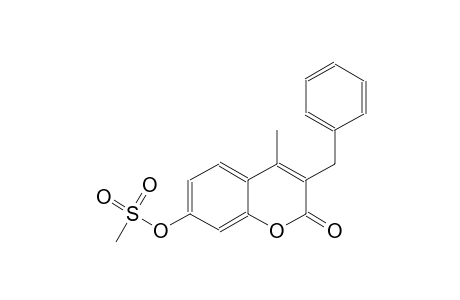 2H-1-benzopyran-2-one, 4-methyl-7-[(methylsulfonyl)oxy]-3-(phenylmethyl)-