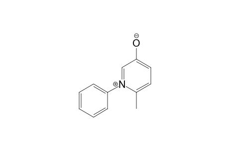Pyridinium, 5-hydroxy-2-methyl-1-phenyl-, hydroxide, inner salt