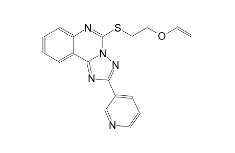 [1,2,4]triazolo[1,5-c]quinazoline, 5-[[2-(ethenyloxy)ethyl]thio]-2-(3-pyridinyl)-