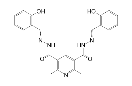 N'3,N'5-Bis[(2-hydroxyphenyl)methylidene]-2,6-dimethyl-3,5-pyridinedicarboxhydrazide
