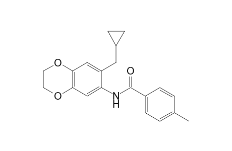 Benzamide, N-[7-(cyclopropylmethyl)-2,3-dihydro-1,4-benzodioxin-6-yl]-4-methyl-