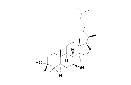 (3R,5R,7S,8S,9S,10R,13R,14S,17R)-17-[(1R)-1,5-dimethylhexyl]-3,4,4,10,13-pentamethyl-2,5,6,7,8,9,11,12,14,15,16,17-dodecahydro-1H-cyclopenta[a]phenanthrene-3,7-diol