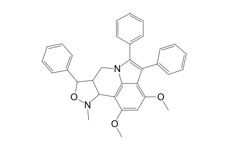 1,3-Dimethoxy-10-methyl-4,5,8-triphenyl-7a,8,10,10a-tetrahydro-7H-isoxazolo[4,3-c]pyrrolo[3,2,1-ij]quinoline