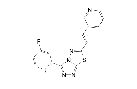 [1,2,4]triazolo[3,4-b][1,3,4]thiadiazole, 3-(2,5-difluorophenyl)-6-[(E)-2-(3-pyridinyl)ethenyl]-