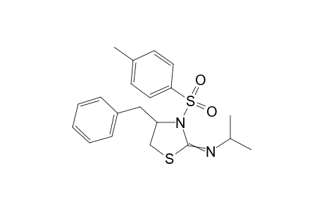 N-(4-Benzyl-3-tosylthiazolidin-2-ylidene)propan-2-amine