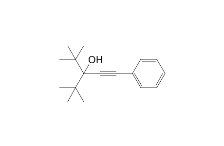 3-tert-Butyl-4,4-dimethyl-1-phenylpent-1-yn-3-ol