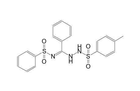 N-[(E)-{2-[(4-methylphenyl)sulfonyl]hydrazino}(phenyl)methylidene]benzenesulfonamide