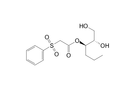 (1R)-1-[1(S)-1,2-Dihydroxyethyl]butyl (Phenylsulfonyl)acetate