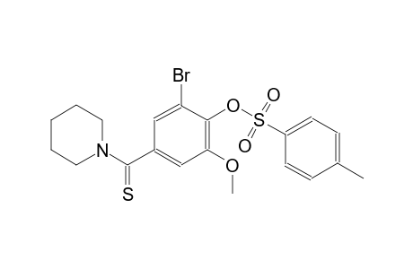 2-bromo-6-methoxy-4-(1-piperidinylcarbothioyl)phenyl 4-methylbenzenesulfonate