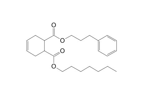 cis-Cyclohex-4-en-1,2-dicarboxylic acid, heptyl 3-phenylpropyl ester