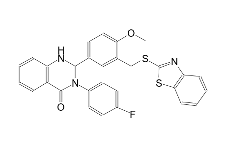 2-{3-[(1,3-benzothiazol-2-ylsulfanyl)methyl]-4-methoxyphenyl}-3-(4-fluorophenyl)-2,3-dihydro-4(1H)-quinazolinone