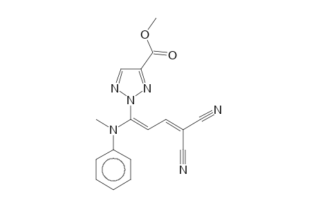 2-(E-4,4-Dicyano-1-N-methylanilino-1,3-butadien-1-yl)-4-(methoxycarbonyl)-1,2,3-triazole