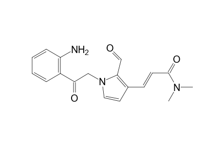 (2E)-3-{1-[2-(2-aminophenyl)-2-oxoethyl]-2-formyl-1H-pyrrol-3-yl}-N,N-dimethylprop-2-enamide