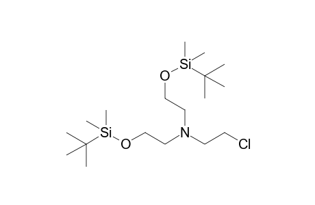 2-(tert-butyldimethylsilyloxy)-N-(2-(tert-butyldimethylsilyloxy)ethyl)-N-(2-chloroethyl)ethanamine