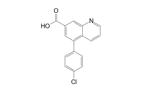 5-(4-Chlorophenyl)quinonline-7-carboxylic acid