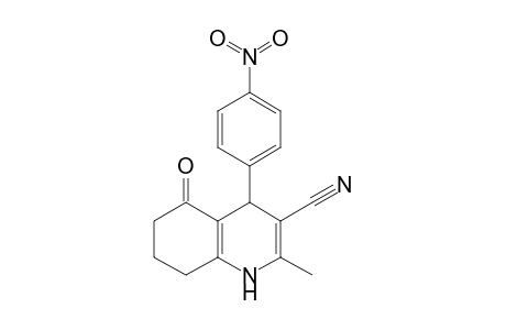 2-Methyl-4-(4-nitrophenyl)-5-oxidanylidene-4,6,7,8-tetrahydro-1H-quinoline-3-carbonitrile