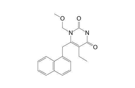 1-METHOXYMETHYL-5-ETHYL-6-(1-NAPHTHYLMETHYL)-URACIL