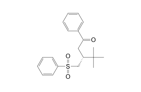 (3R)-3-(benzenesulfonylmethyl)-4,4-dimethyl-1-phenyl-1-pentanone