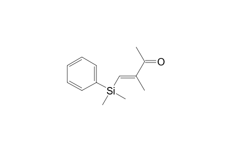 3-Buten-2-one, 4-(dimethylphenylsilyl)-3-methyl-, (E)-