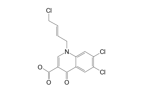 6,7-DICHLORO-1-[(E)-4-CHLORO-2-BUTENE-1-YL]-1,4-DIHYDRO-4-OXO-QUINOLINE-3-CARBOXYLIC-ACID