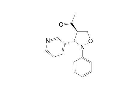 ANTI-4-ACETYL-2-PHENYL-3-(3-PYRIDYL)-ISOXAZOLIDINE
