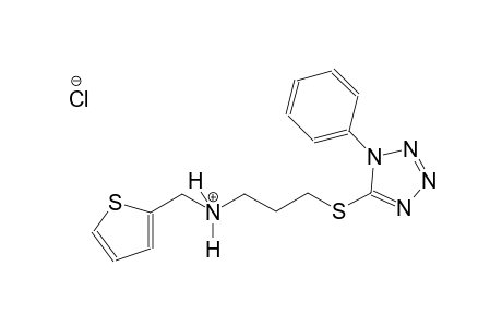 3-[(1-phenyl-1H-tetraazol-5-yl)sulfanyl]-N-(2-thienylmethyl)-1-propanaminium chloride
