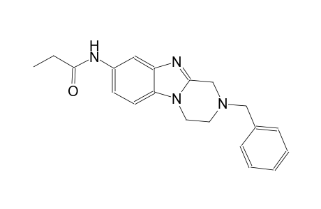 N-(2-benzyl-1,2,3,4-tetrahydropyrazino[1,2-a]benzimidazol-8-yl)propanamide