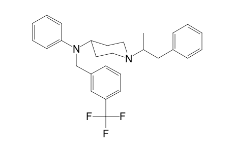 N-(3-Trifluoromethylbenzyl)-N-phenyl-1-(1-phenylpropan-2-yl)piperidin-4-amine