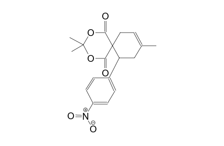 2,4-dioxaspiro[5.5]undec-8-ene-1,5-dione, 3,3,9-trimethyl-11-(4-nitrophenyl)-
