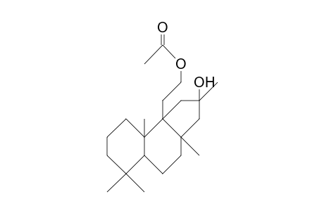 1-Acetoxy-ethyl-12-hydroxy-2,6,6,10,12-pentamethyl-tricyclo(10.1.0/1,10/.0/2,7/)octadecane
