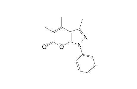 1-phenyl-3,4,5-trimethylpyrano[2,3-c]pyrazol-6(1H)-one