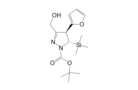 (-)-(4S,5S)-1-tert-Butoxycarbonyl-4-(2-furyl)-4,5-dihydro-3-hydroxymethyl-5-trimethylsilyl-1H-prazole
