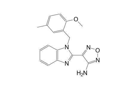 4-[1-(2-Methoxy-5-methyl-benzyl)-1H-benzoimidazol-2-yl]-furazan-3-ylamine