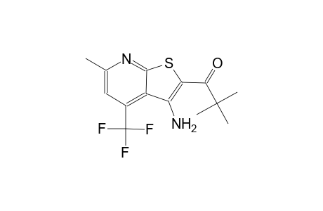 1-[3-amino-6-methyl-4-(trifluoromethyl)thieno[2,3-b]pyridin-2-yl]-2,2-dimethyl-1-propanone