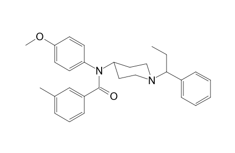 N-4-Methoxyphenyl-N-[1-(1-phenylpropyl)piperidin-4-yl]-3-methylbenzamide