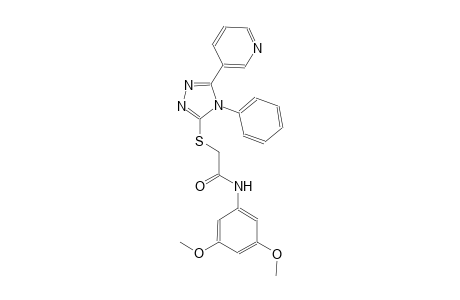 N-(3,5-dimethoxyphenyl)-2-{[4-phenyl-5-(3-pyridinyl)-4H-1,2,4-triazol-3-yl]sulfanyl}acetamide