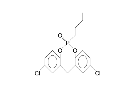 2,10-Dichloro-6-butyl-12H-dibenzo(D,G)(1,3,2)dioxaphosphocin 6-oxide