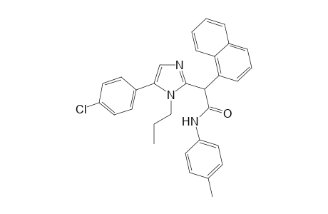 2-[5-(4-chlorophenyl)-1-n-propylimidazol-2-yl]-2-(1-naphthyl)acetic acid N-(4-methylphenyl)amide
