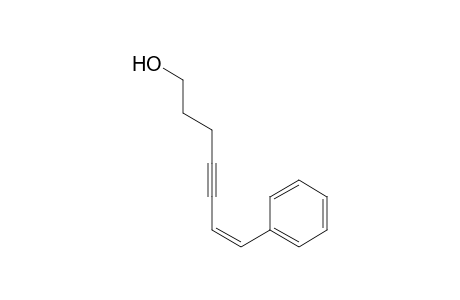 (Z)-7-Phenyl-6-hepten-4-yn-1-ol