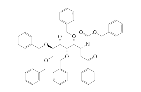4,5,7,8-TETRA-O-BENZYL-3-BENZYLOXYCARBONYLAMINO-2,3-DIDEOXY-1-C-PHENYL-D-GLYCERO-D-IDO-1-OCTULOSE