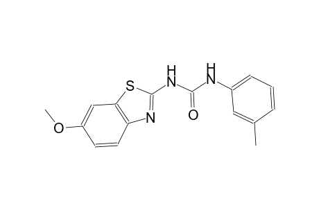 N-(6-methoxy-1,3-benzothiazol-2-yl)-N'-(3-methylphenyl)urea