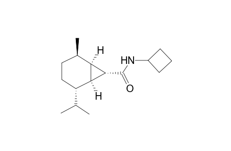 (1S,2S,5R,6R,7S)-2-isopropyl-5-methyl-bicyclo[4.1.0]heptane-7-carboxylic acid cyclobutylamide