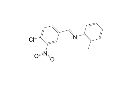 (4-chloro-3-nitro-benzylidene)-O-tolyl-amine