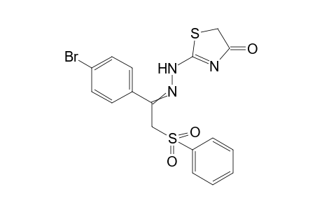 2-{N'-[2-Benzenesulfonyl-1-(4-bromo-phenyl)-ethylidene]-hydrazino}-thiazol-4-one