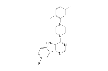 4-[4-(2,5-dimethylphenyl)-1-piperazinyl]-8-fluoro-5H-pyrimido[5,4-b]indole