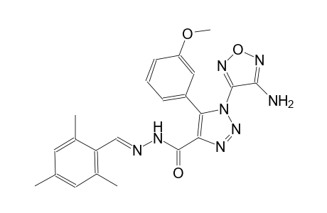 1-(4-amino-1,2,5-oxadiazol-3-yl)-N'-[(E)-mesitylmethylidene]-5-(3-methoxyphenyl)-1H-1,2,3-triazole-4-carbohydrazide