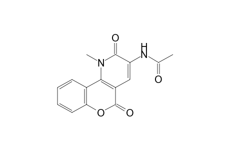 N-(1-methyl-2,5-dioxo-3-[1]benzopyrano[4,3-b]pyridinyl)acetamide