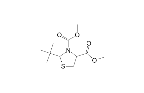 2-t-Butyl-thiazolidine-3,4-dicarboxylic acid, dimethyl ester